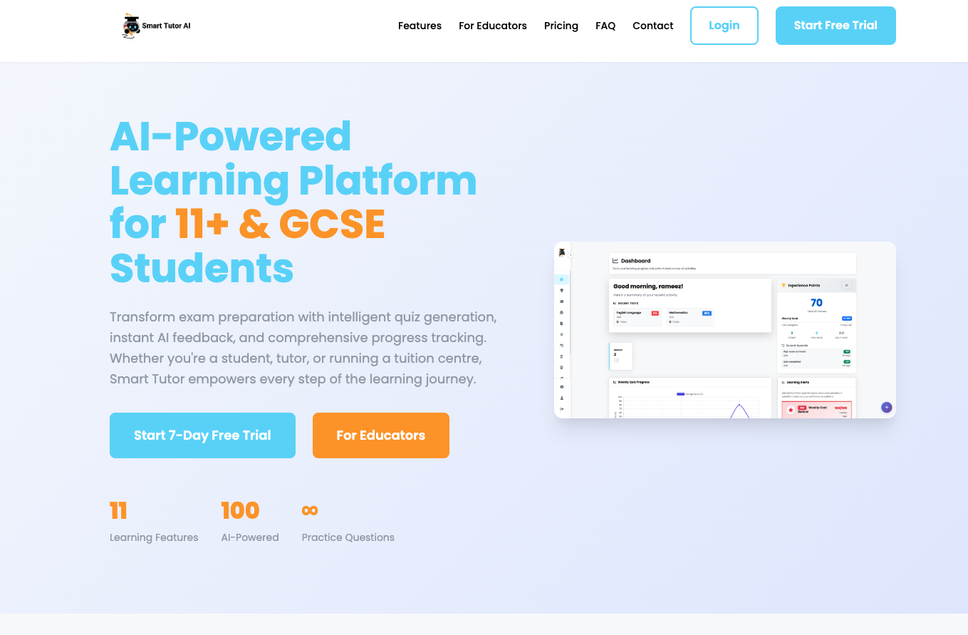 Smart Tutor AI - AI-Powered Learning Platform